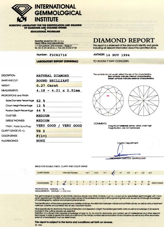 Foto 9 - Diamant 0,27ct Brillant IGI Top Wesselton / F VS, D5843