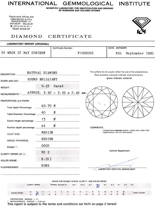 Foto 9 - Diamant 0,23 Brillant IGI Lupenrein River VS2 Brillant, D6064