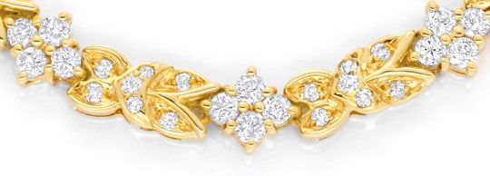 Foto 2 - Brillant-Armband, 132 Diamanten 3,03ct Gelbgold, S3732