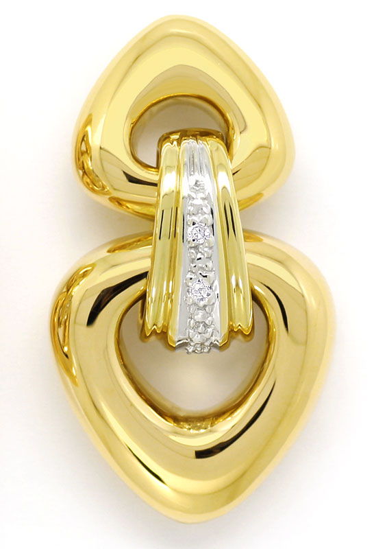 Foto 2 - Wunderschöne Plastische Ohrhänger, mit 0,04ct Diamanten, S9071