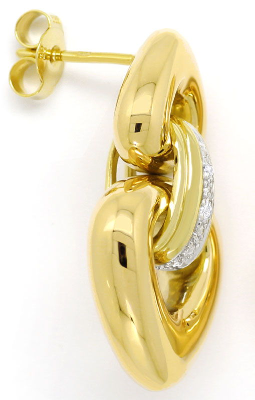 Foto 3 - Wunderschöne Plastische Ohrhänger, mit 0,04ct Diamanten, S9071