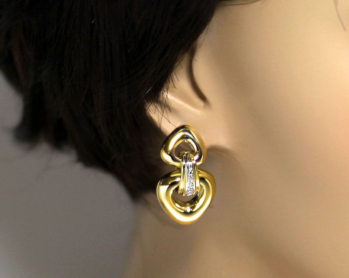 Foto 5 - Wunderschöne Plastische Ohrhänger, mit 0,04ct Diamanten, S9071